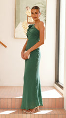 Amina Maxi Dress - Forest Green