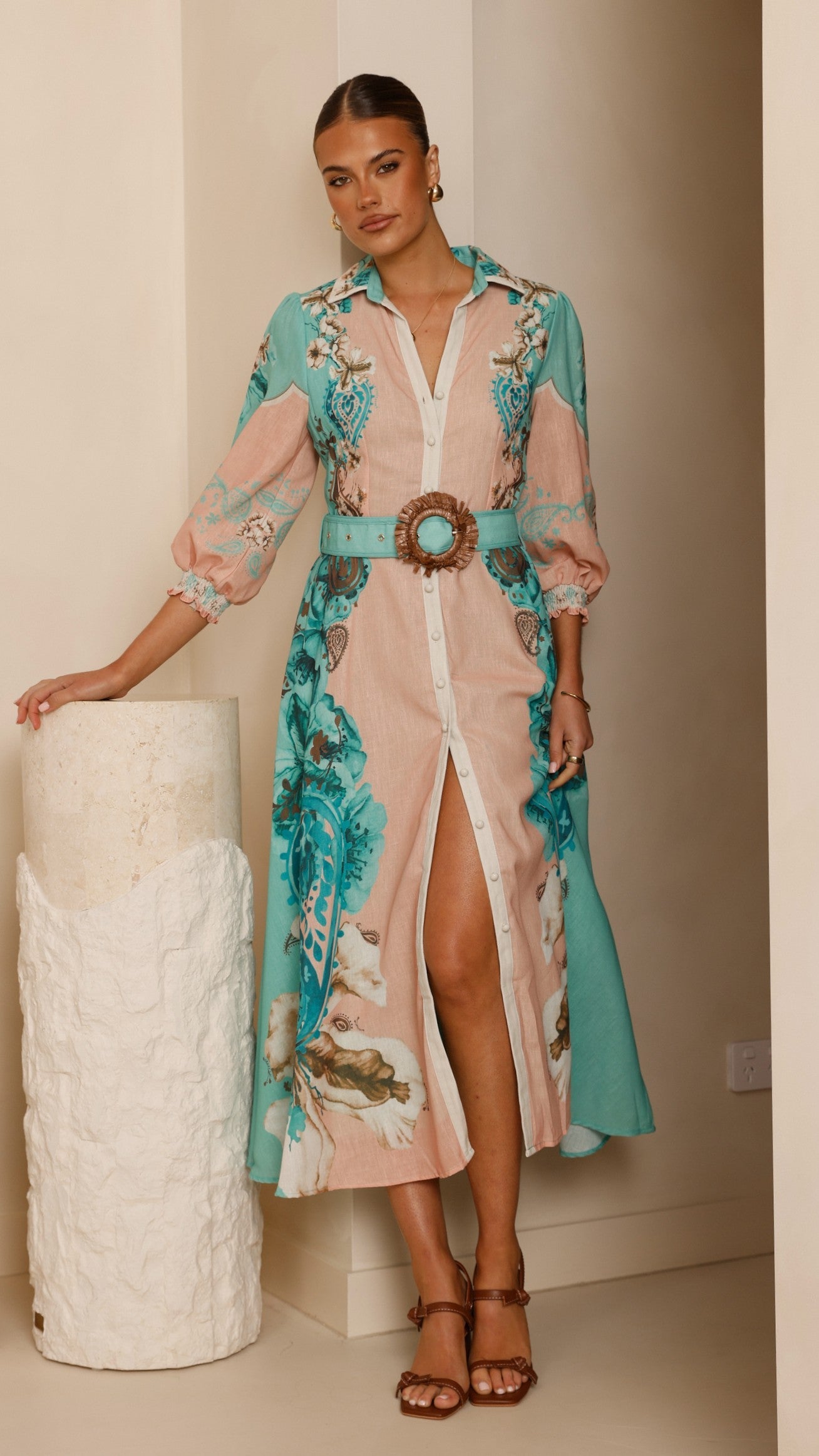 Macy Midi Dress - Willow Print