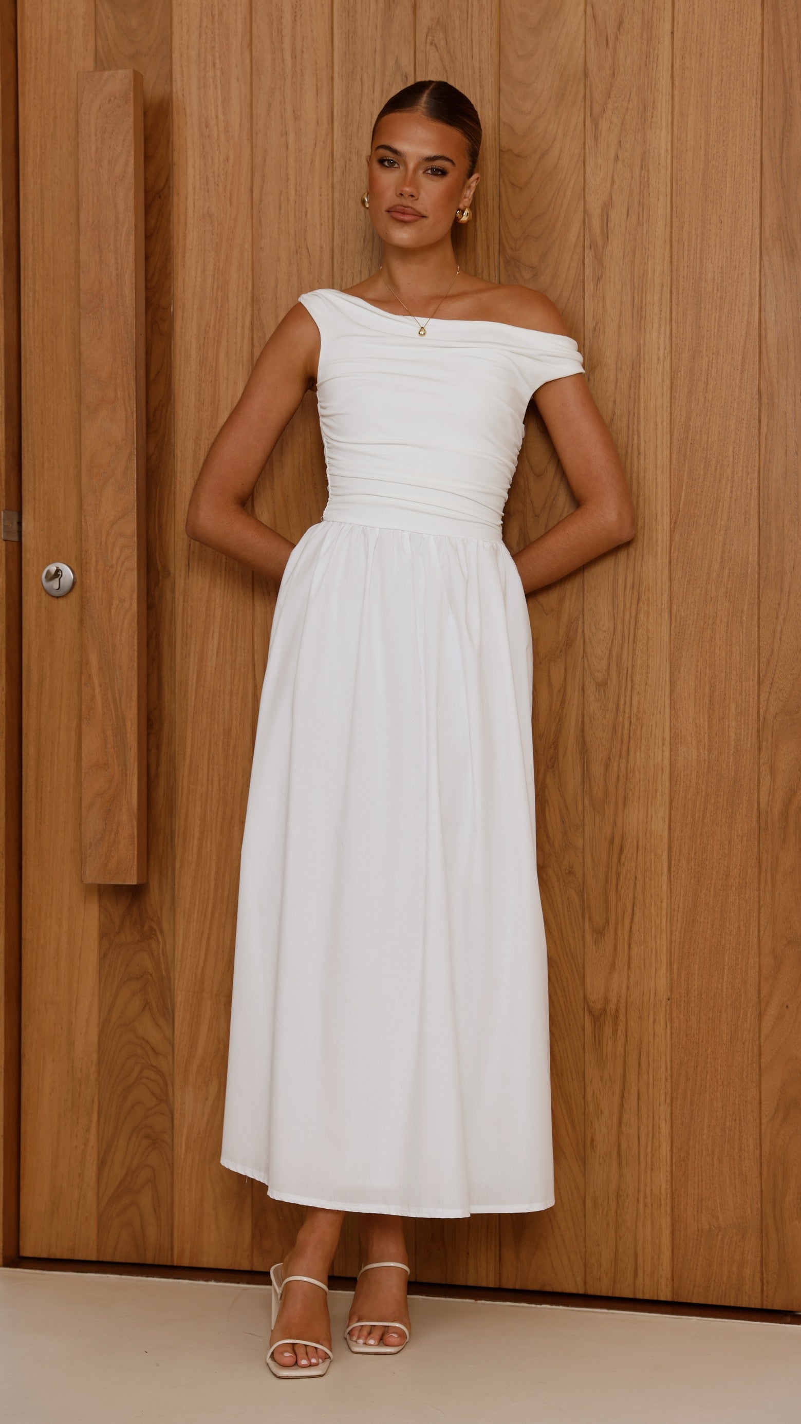 Immy Midi Dress - White