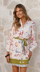 Xara Mini Dress - Ethereal Print