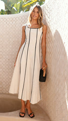 Adelina Maxi Dress - Oatmeal