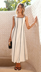 Adelina Maxi Dress - Oatmeal