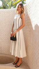 Adelina Maxi Dress - Oatmeal