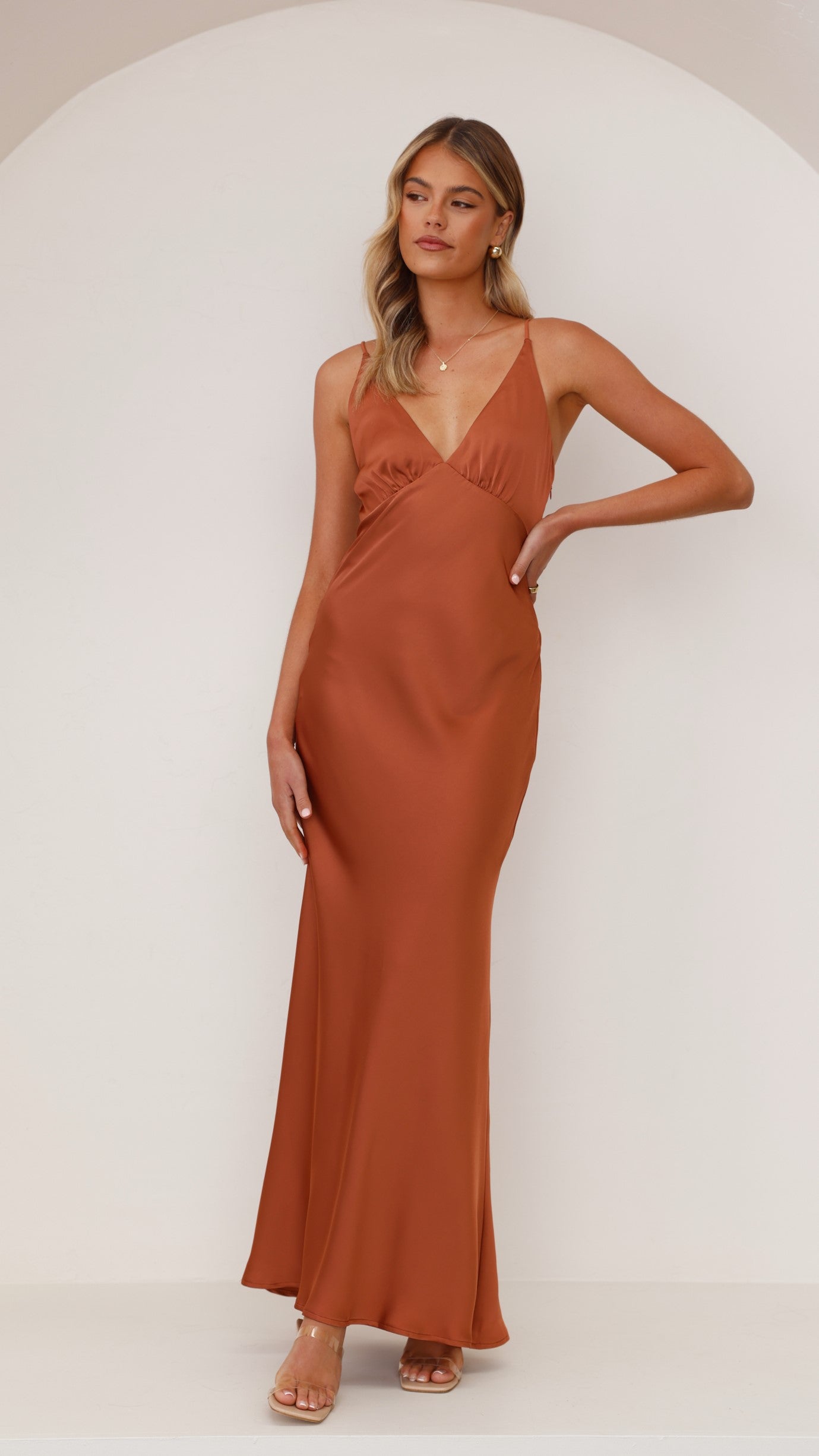 Ziah Maxi Dress - Copper