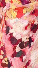 Jemma Long Sleeve Mini Dress - Pink Abstract