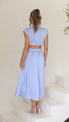 Cindie Midi Dress - Blue