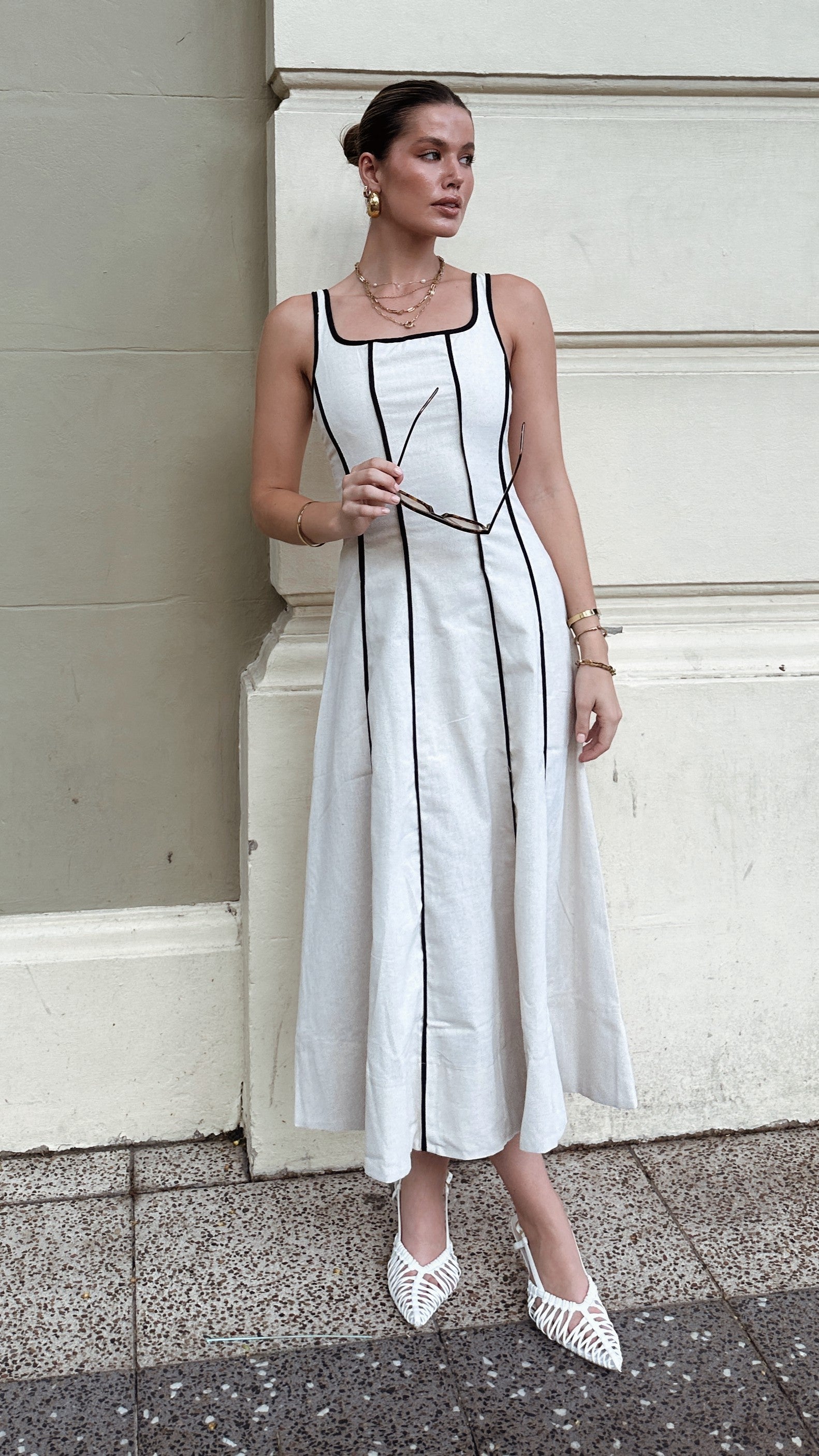 Adelina Maxi Dress - Oatmeal